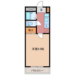 江戸橋駅 徒歩14分 1階の物件間取画像